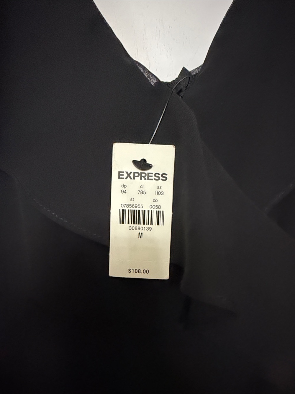 Express Black High-Low Ruffle Evening Dress - Picture 2 of 7